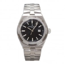 Overseas Black Dial Ref. 4205 35mm in Steel