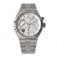Overseas Dual Time White Dial in Steel