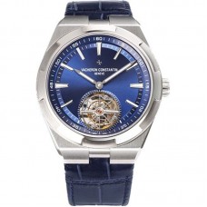 Overseas Tourbillion in Blue Leather Strap