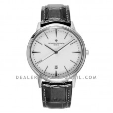 Patrimony White Dial in White Gold Ref: 85180