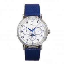 Portofino Perpetual Calendar IW3446 White Dial in Steel