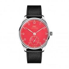 Portugieser Automatic 40 IW3583 Red Dial in Steel