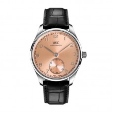 Portugieser Automatic 40 IW358313 Pink Dial in Steel