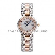Primaluna MOP White Dial with Diamond Markers and Diamond Bezel in Rose Gold Primaluna MOP White Dial with Diamond Markers and Diamond Bezel in Rose Gold