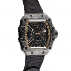 RM 012-01 Tourbillon NTPT Carbon on Black Nylon Strap