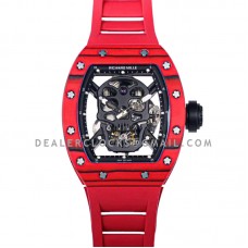 RM 052-01 Tourbillon Black Skull in Red NTPT Carbon