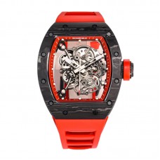 RM 055 Bubba Watson in NTPT Carbon Red Rubber Strap