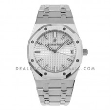 Royal Oak 15500 White Dial in Steel