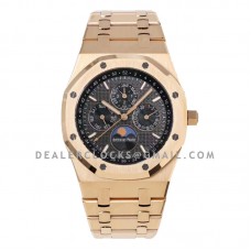 Royal Oak Perpetual Calendar Rose Gold 26574 Black Dial