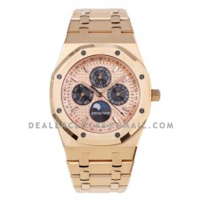 Royal Oak Perpetual Calendar Rose Gold 26574 ”Salmon” Dial