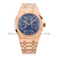 Royal Oak Perpetual Calendar Rose Gold 26574OR Blue Dial