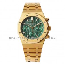 Royal Oak Self-Winding Chronograph Green Dial in Yellow Gold