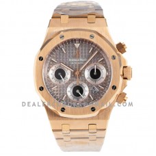 Royal Oak Self-Winding Chronograph Grey Dial in Rose Gold