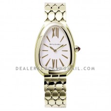 Serpenti Seduttori Watch White Dial in Yellow Gold