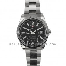 Sky-Dweller 326934 Black Dial in White Gold