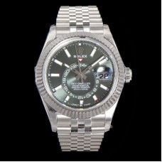 Sky-Dweller 336934 Mint Green Dial in Steel on Jubilee Bracelet