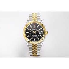 Sky-Dweller 326933 Black Dial in Steel/Yellow Gold