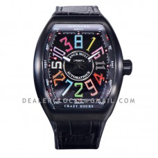 Vanguard Crazy Hours V45 Black Dial in PVD