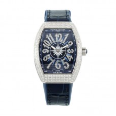 Vanguard V32 Blue Dial with Diamonds Markers