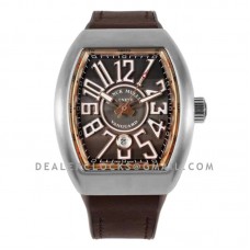 Vanguard V45 Brown Dial in Rose Gold/Steel