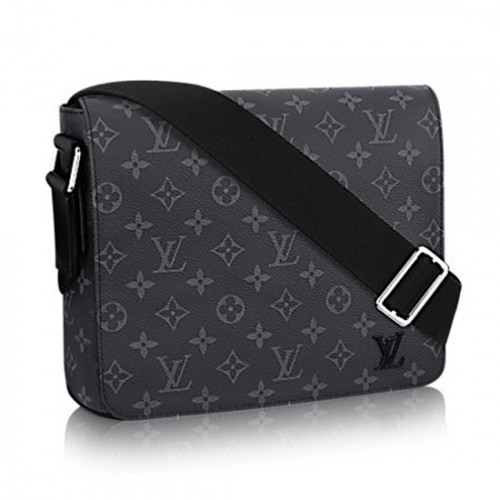 Louis Vuitton M44000 District PM Messenger Bag Monogram Eclipse Canvas