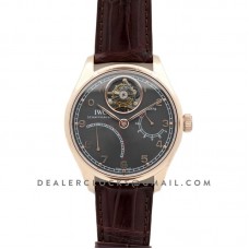 Portugieser Tourbillon Mystere Retrograde IW504602 Grey Dial in Rose Gold
