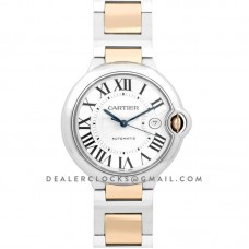 Ballon Bleu de Cartier 42mm White Dial in Steel and Gold