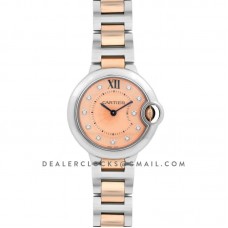 Ballon Bleu de Cartier 33mm Rose Gold Dial in Steel and Gold