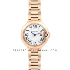 Ballon Bleu de Cartier 33mm White Dial in Rose Gold