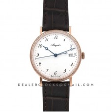 Breguet Classique 5178 in Rose Gold on Brown Leather Strap