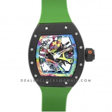 RM 068-01 Tourbillon Cyril Kongo on Green Rubber Strap