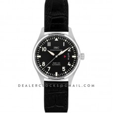 Mark XVII Black Dial on Steel IW326501