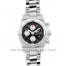 Colt Chronograph 44mm Black Dial in Steel on Steel Bracelet