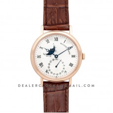 Classique Moonphrase White Dial in Rose Gold