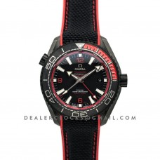 Seamaster Planet Ocean GMT “Deep Black” Red
