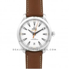 Seamaster Aqua Terra 150m 2017 41mm Master Chronometer White Dial on Leather Strap