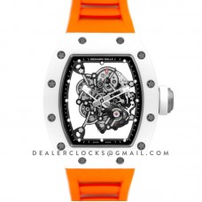 RM 055 White Bubba Watson White Ceramic on Orange Rubber