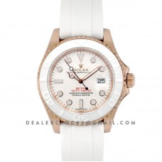 Yacht-Master Baymax Silver Dial on White Rubber Strap
