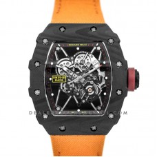 RM 035-01 Rafael Nadal Carbon on Orange Nylon Strap