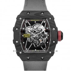 RM 035-01 Rafael Nadal Carbon on Gray Nylon Strap