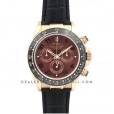 Daytona 116515LN Chocolate Black Dial in Rose Gold