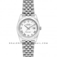 Datejust 36 116234 White Dial with Roman Numeral Markers