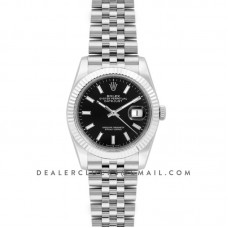 Datejust 36 116234 Black Dial with Stick Markers