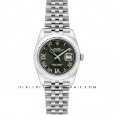 Datejust 36 Olive Green Dial with Roman/Diamond Markers