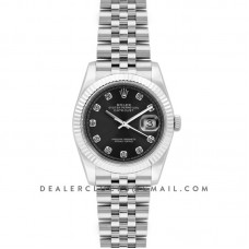 Datejust 36 116234 Grey Dial with Diamond Markers