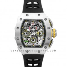 RM 011-03 Automatic Flyback Chronograph in Titanium on Black Rubber