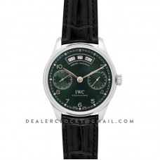 Portugieser Annual Calender IW503510 Green Dial in Steel