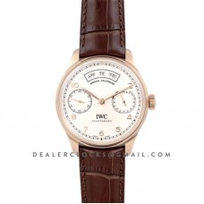 Portugieser Annual Calendar IW503504 White Dial in Rose Gold
