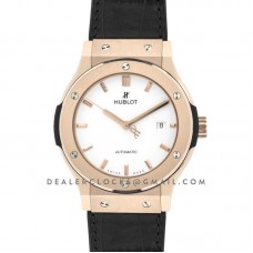 Classic Fusion Automatic 42mm White Dial in Rose Gold