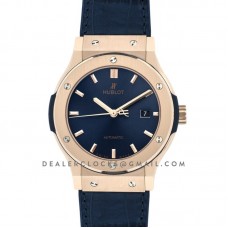 Classic Fusion Automatic 42mm Blue Dial in Rose Gold